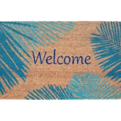 Doormats-Kirkland's Home Hello Side Coir Doormat Tan/Black