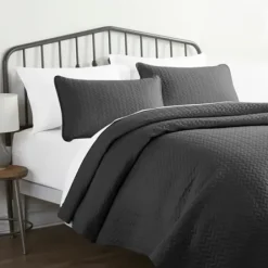 Bedspreads & Coverlets-Kirkland's Home Herring 3-Pc. Queen Quilted Coverlet Set Gray