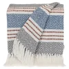 Blankets & Throws-Kirkland's Home Herringbone Multi Striped Throw Brown