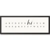 Wall Quotes & Signs-Kirkland's Home Hi Alphabet Framed Canvas Wall Plaque Black/White
