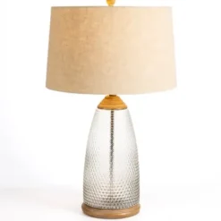 Table Lamps-Kirkland's Home Hobnail Glass Table Lamp Tan