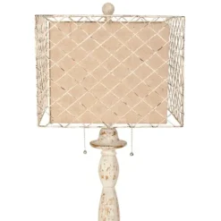 Floor Lamps-Kirkland's Home Holcomb White Floor Lamp Tan