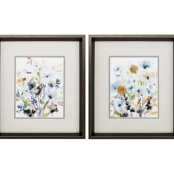 Framed Art-Kirkland's Home Holland Spring Mix Framed Art Prints, Set Of 2 Gray/Blue/Multi