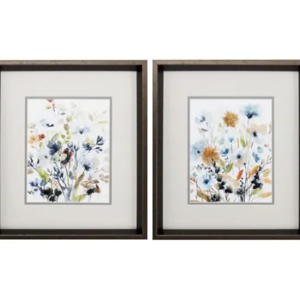 Framed Art-Kirkland's Home Holland Spring Mix Framed Art Prints, Set Of 2 Gray/Blue/Multi