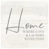 Wall Quotes & Signs-Kirkland's Home Home Love And Laundry Canvas Art Print Gray/White