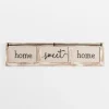 Wall Quotes & Signs-Kirkland's Home Home Sweet Home Rustic Door Frame Wood Wall Plaque White/Brown/Tan