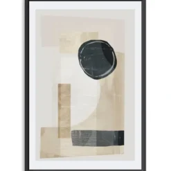 Framed Art-Kirkland's Home Hometown Glory Ii Framed Canvas At Print White/Tan/Black