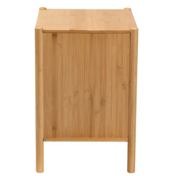 Nightstands-Kirkland's Home Honey Crescent Window 2-Drawer Nightstand Brown