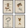Framed Art-Kirkland's Home Horse Patents Framed Art Prints, Set Of 4 Brown/Multi