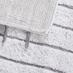 Bathroom Rugs-Kirkland's Home Hot Asymmetrical Cotton Bath Mat, 24 In. Pink