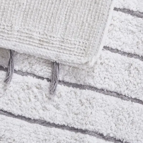 Bathroom Rugs-Kirkland's Home Hot Asymmetrical Cotton Bath Mat, 24 In. Pink