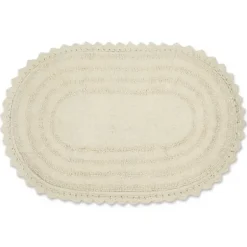 Bathroom Rugs-Kirkland's Home Hot Asymmetrical Cotton Bath Mat, 45 In. Pink