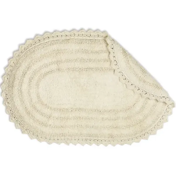 Bathroom Rugs-Kirkland's Home Hot Asymmetrical Cotton Bath Mat, 45 In. Pink