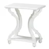 Accent & End Tables-Kirkland's Home Hourglass Wood Accent Table White