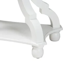 Accent & End Tables-Kirkland's Home Hourglass Wood Accent Table White