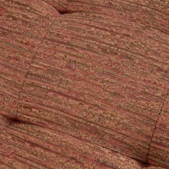 Sofas & Loveseats-Kirkland's Home Hues Rockwood Pecan Finish Loveseat Orange