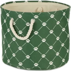 Baskets & Boxes-Kirkland's Home Hunter Paw Trellis Rectangle Basket, 16 In. Green