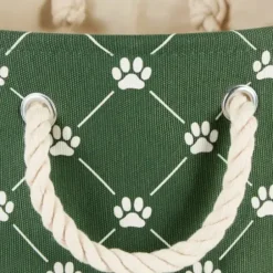Baskets & Boxes-Kirkland's Home Hunter Paw Trellis Rectangle Basket, 16 In. Green