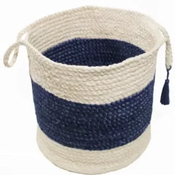 Baskets & Boxes-Kirkland's Home Hunter Paw Trellis Round Basket, 18 In. Green