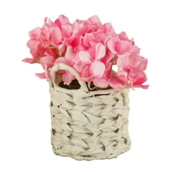 Arrangements & Greenery-Kirkland's Home Hydrangea Arrangement In Basket Pink