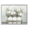 Framed Art-Kirkland's Home Hydrangea Bouquets Framed Wood Wall Plaque White