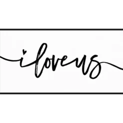 Wall Quotes & Signs-Kirkland's Home I Love Us Framed Canvas Art Print, 25X13 In. Black/White