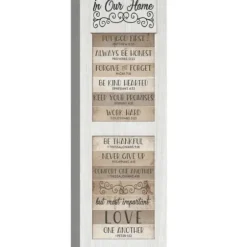 Wall Quotes & Signs-Kirkland's Home In Our Home Shutter Canvas Art Print White/Black/Brown