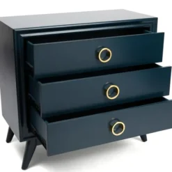 Dressers & Chests-Kirkland's Home Indigo 3-Drawer Wood Chest Blue
