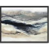 Canvas Art-Kirkland's Home Indigo Sway Framed Canvas Art Print Blue/Gray