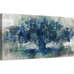 Canvas Art-Kirkland's Home Indigo Tree Of Life Canvas Art Print Blue