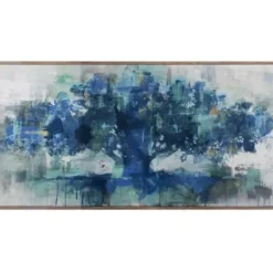 Framed Art-Kirkland's Home Indigo Tree Of Life Light Gray Framed Art Print Blue/Gray
