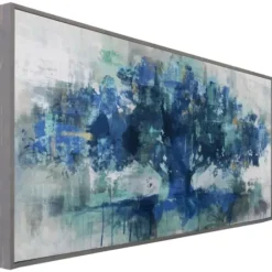 Framed Art-Kirkland's Home Indigo Tree Of Life Light Gray Framed Art Print Blue/Gray