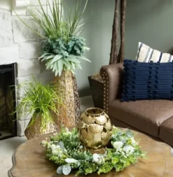 Pillows-Kirkland's Home Indigo Woven Lumbar Pillow Blue