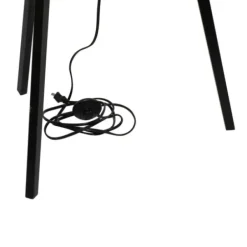 Floor Lamps-Kirkland's Home Industrial Tripod Wooden Floor Lamp Ivory