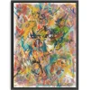 Framed Art-Kirkland's Home Inside Out No. 2 Framed Giclee Canvas Art Print Yellow/Blue/Multi
