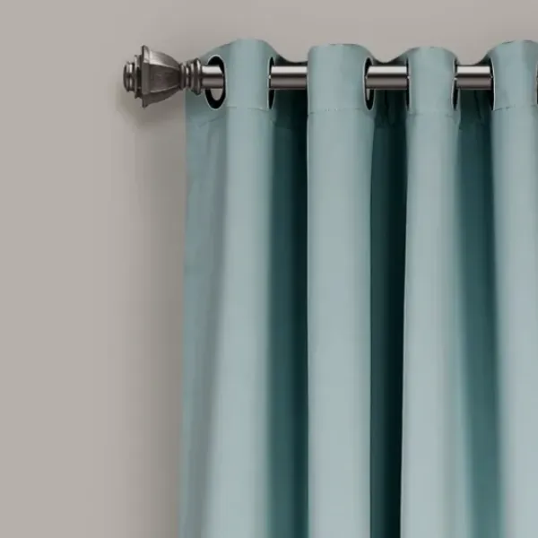 Curtains & Drapes-Kirkland's Home Insulated Blackout Curtain Panel Set, 108 In. Blue