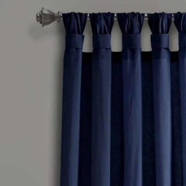 Curtains & Drapes-Kirkland's Home Insulated Blackout Curtain Panel Set, 84 In. Blue
