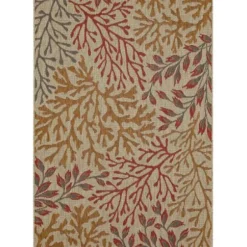 Outdoor Rugs-Kirkland's Home Irene Yellow Daffodil Outdoor Area Rug, 6X9 Ivory/Yellow