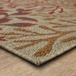 Outdoor Rugs-Kirkland's Home Irene Yellow Daffodil Outdoor Area Rug, 6X9 Ivory/Yellow
