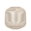 Lanterns-Kirkland's Home Irma Beige Steel Large Open Rods Lantern Tan