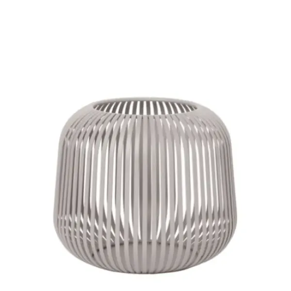 Lanterns-Kirkland's Home Irma Steel Medium Open Rods Lantern Gray