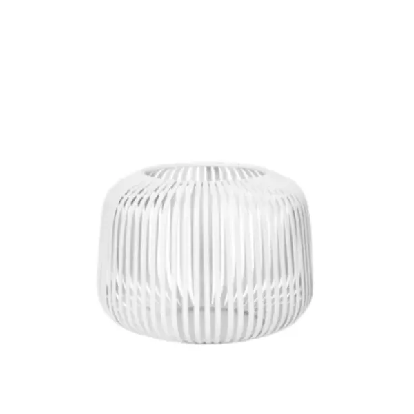 Lanterns-Kirkland's Home Irma Steel Small Open Rods Lantern White