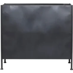 Cabinets & Sideboards-Kirkland's Home Iron X-Panel Cabinet Black