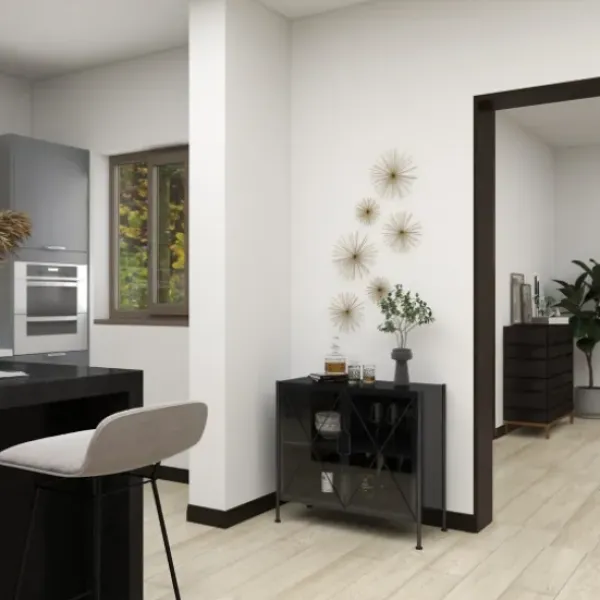 Cabinets & Sideboards-Kirkland's Home Iron X-Panel Cabinet Black