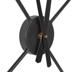 Clocks-Kirkland's Home Isaac Black Modern Wall Clock
