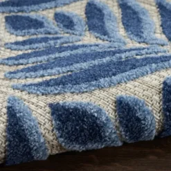 Outdoor Rugs-Kirkland's Home Island Leaf Outdoor Rug, 4X7 Multi