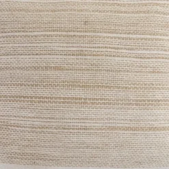 Pillows-Kirkland's Home Ivory Border Natural Close Woven Jute Pillow Ivory/Tan