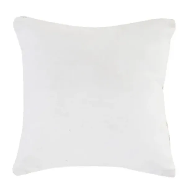 Pillows-Kirkland's Home Ivory Border Natural Close Woven Jute Pillow Ivory/Tan