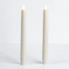 Candles-Kirkland's Home Ivory Led Soft Flame Taper Candles, Set Of 2 White
