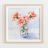 Framed Art-Kirkland's Home January Carnation Framed Art Print Pink/Orange/Gray